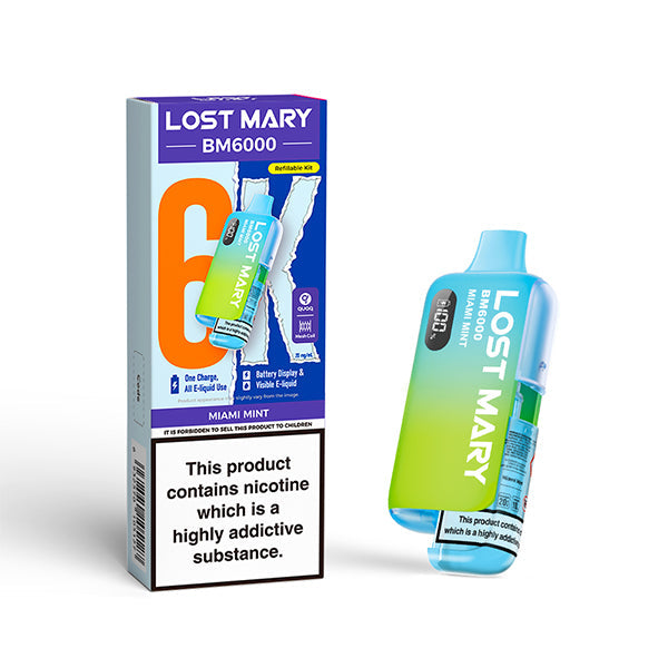 Lost Mary BM6000 Prefilled Pod Kit Miami mint