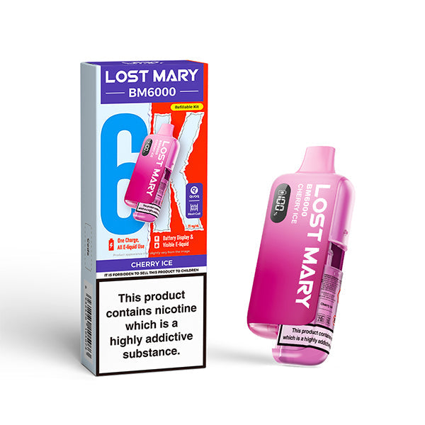 Lost Mary BM6000 Prefilled Pod Kit Cherry ice