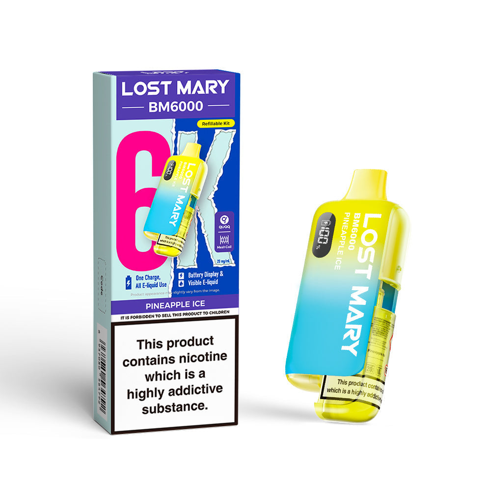 Lost Mary BM6000 Prefilled Pod Kit Pineapple ice