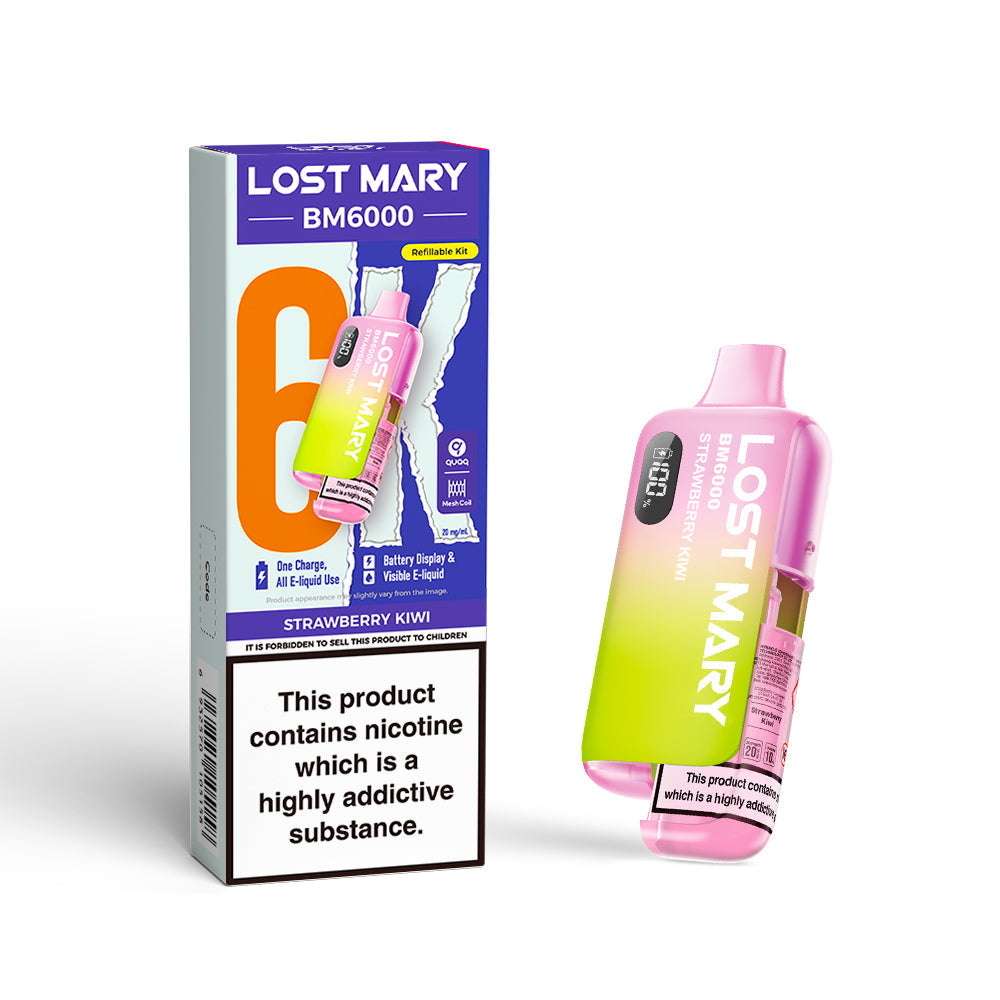 Lost Mary BM6000 Prefilled Pod Kit Strawberry kiwi