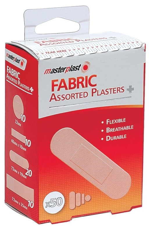Masterplast Asst Fabric Plasters 50pk