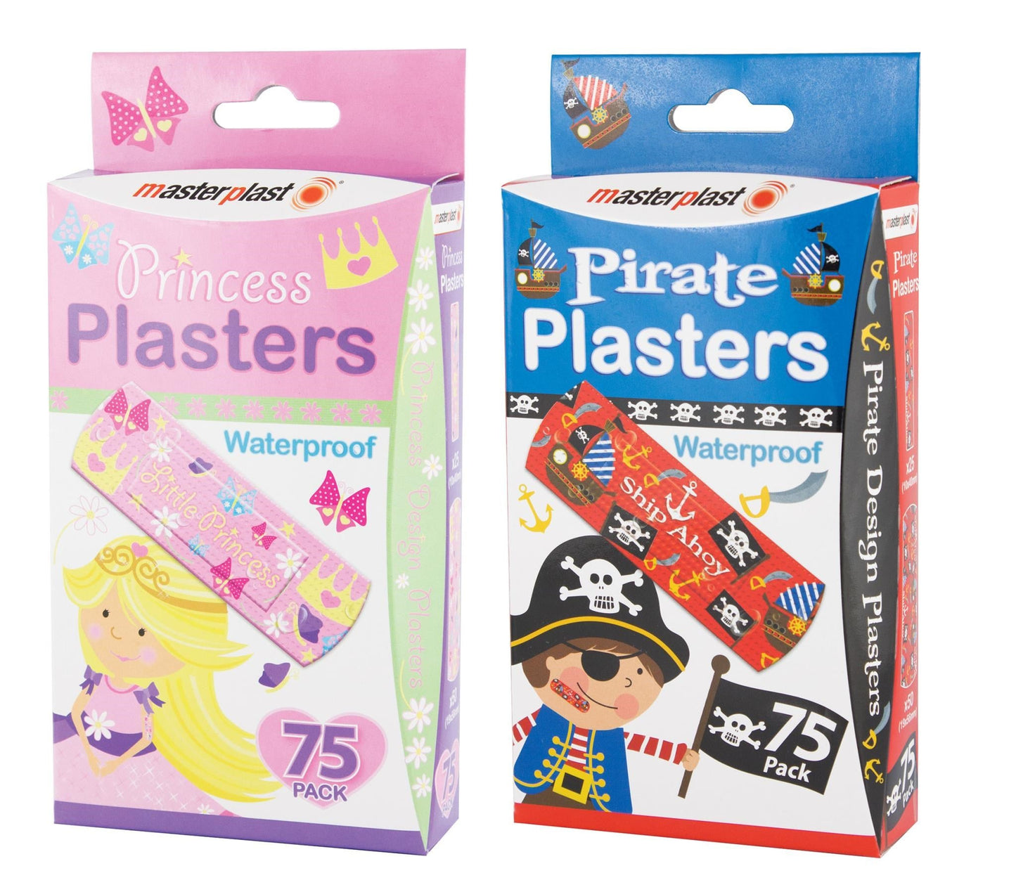 Masterplast Pirate & Princess Plasters 75pk