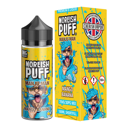 Moreish Puff Manju Man Mango Banana 100ml Short Fill