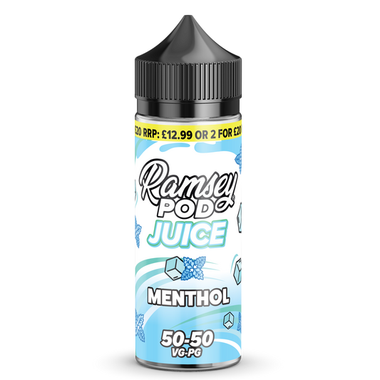 Menthol by Ramsey Pod Juice 50/50 100ml Shortfill
