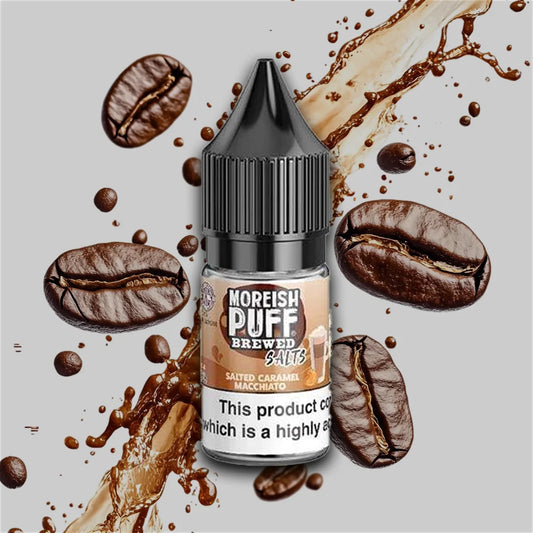 Moreish Puff Salts Salted Caramel Macchiato 10ml Nic Salt