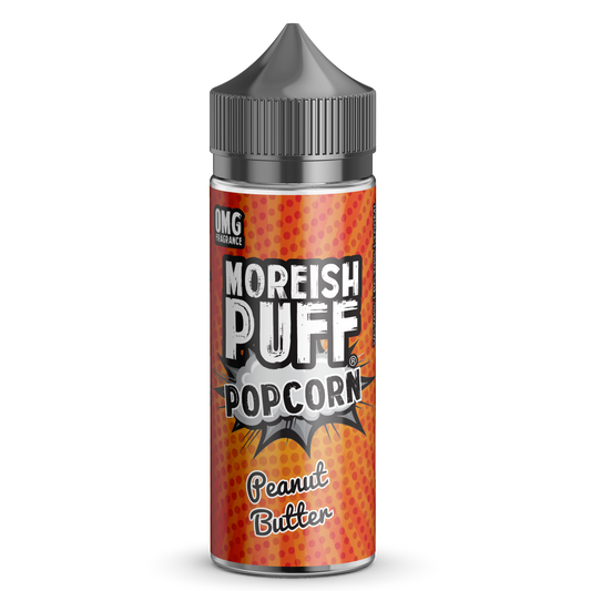 Moreish Puff Popcorn Peanut Butter 0mg 100ml Shortfill E-Liquid-100ml