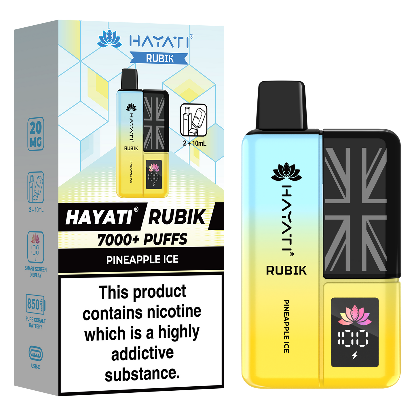 Hayati Rubik 7000+ Puff Prefilled Vape Kit