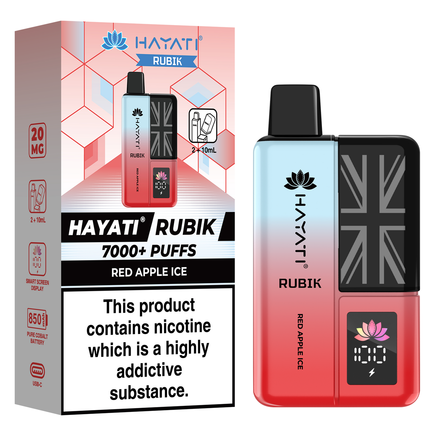 Hayati Rubik 7000+ Puff Prefilled Vape Kit