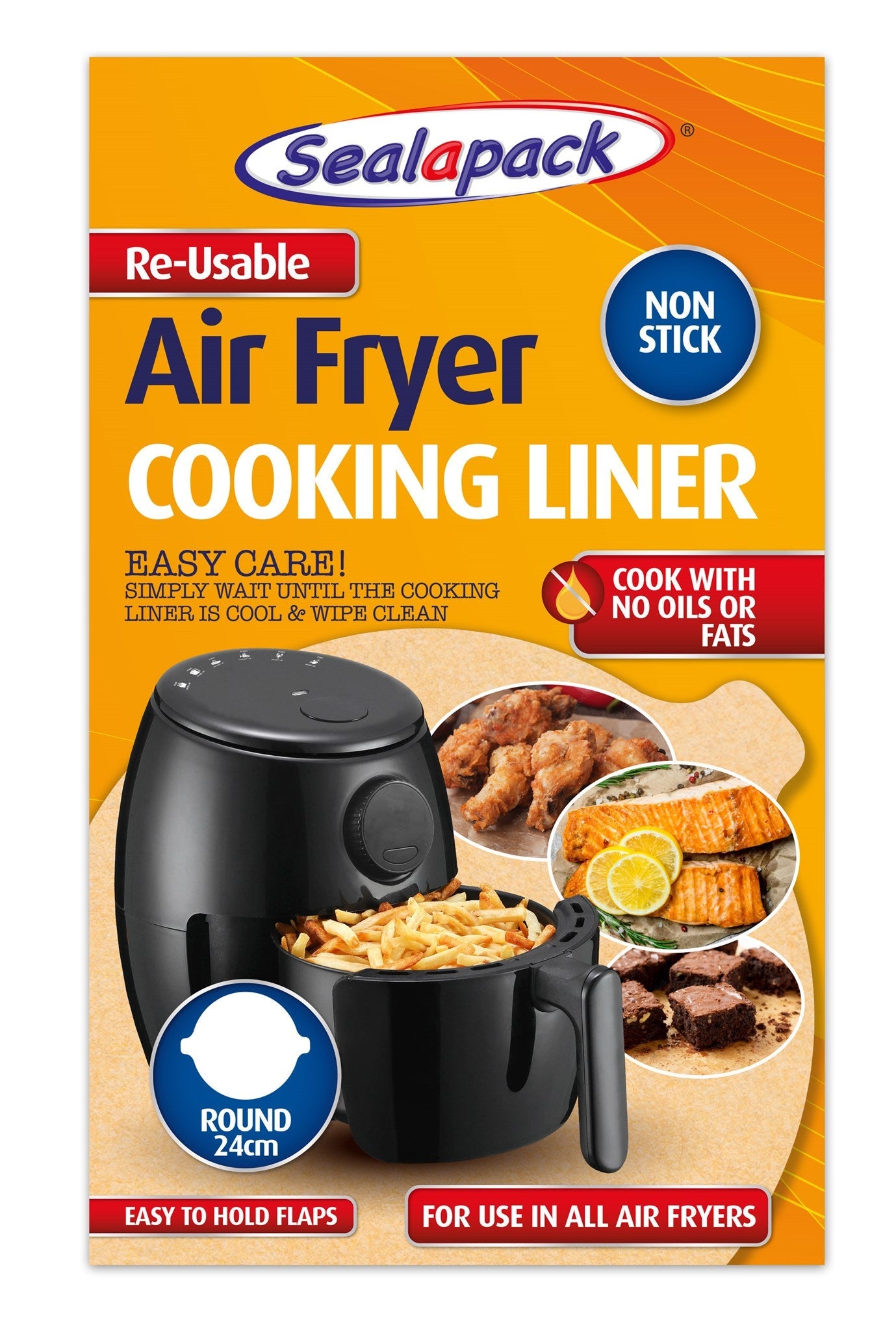 Seal-A-Pack Reusable Air Fryer Liner Round