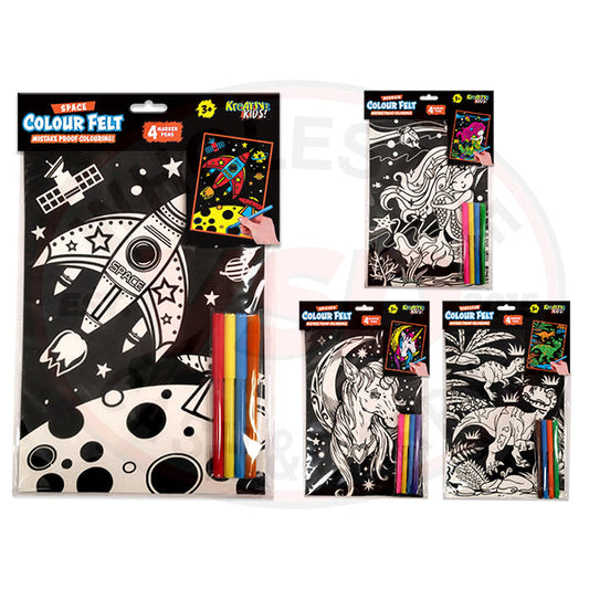 Velvet Art Hanging - 4 Assorted [12 Pack]