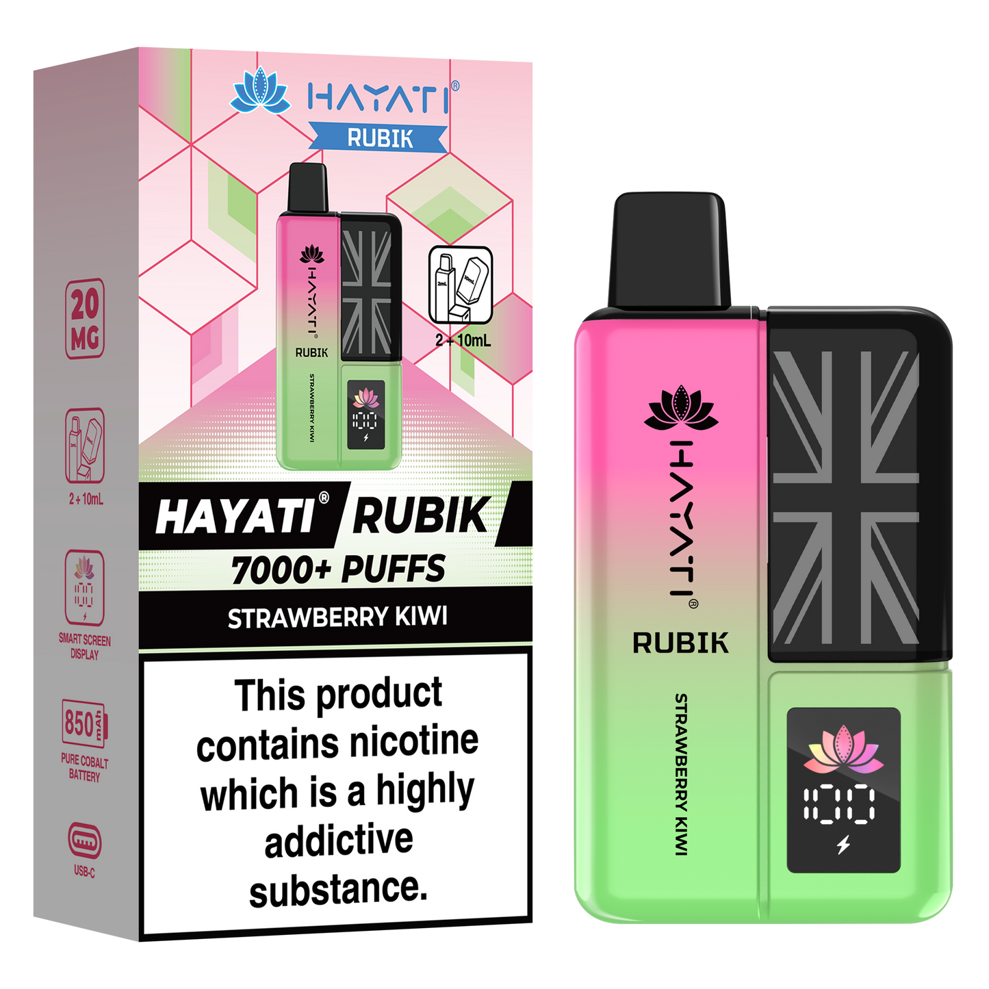 Hayati Rubik 7000+ Puff Prefilled Vape Kit