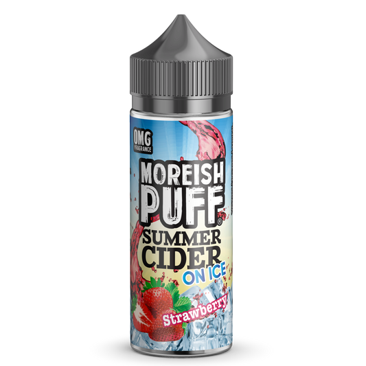 Moreish Puff Summer Cider on Ice Strawberry 0mg 100ml Shortfill E-Liquid