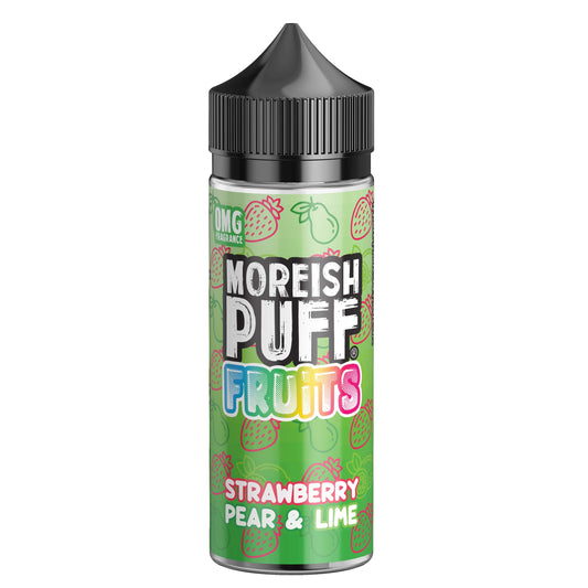 Moreish Puff Fruits Strawberry, Pear & Lime 0mg 100ml Shortfill E-Liquid