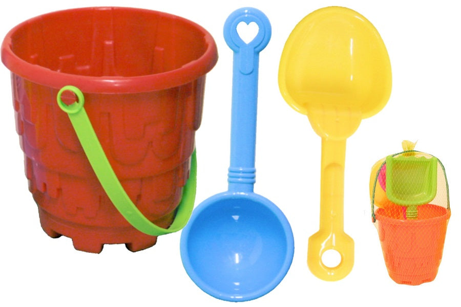 Round Castle Bucket Set 4pc 5.5" / 14cm
