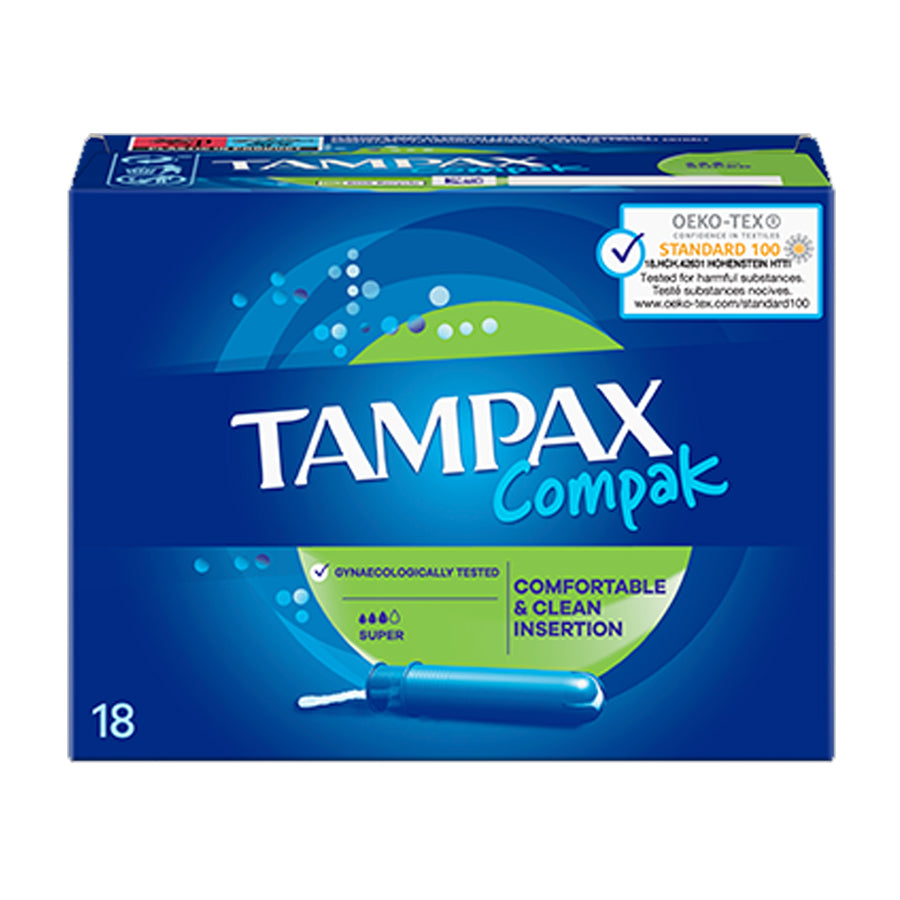 Tampax Compak Super 6 x 18pk PM£3.49