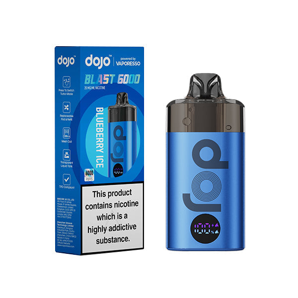 Vaporesso Dojo Blast 6000 Vape Kit Blueberry Ice