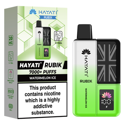 Hayati Rubik 7000+ Puff Prefilled Vape Kit