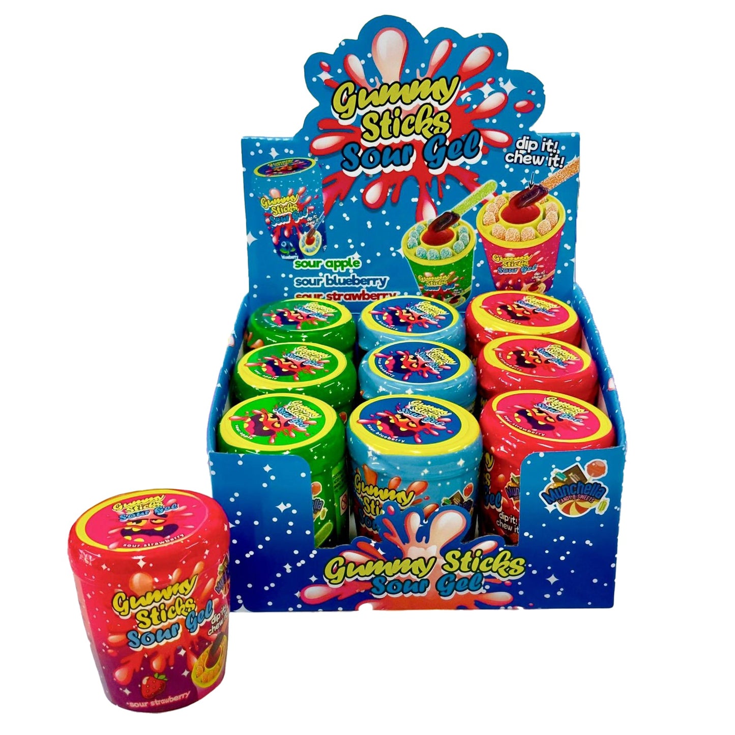 Gummy Sticks With Sour Gel