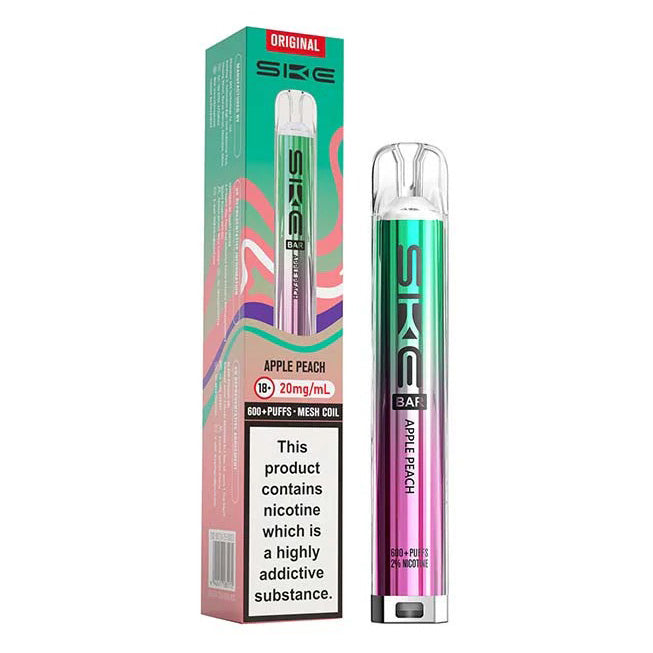 SKE Bar 600 Prefilled Pod Kit Apple Peach