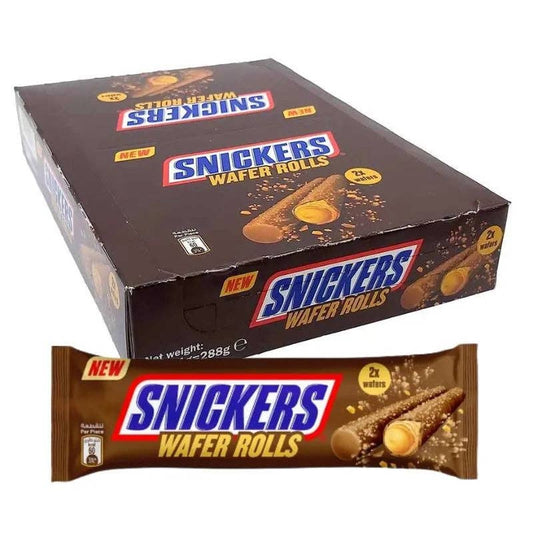 Snickers Wafer Rolls 12 Pack