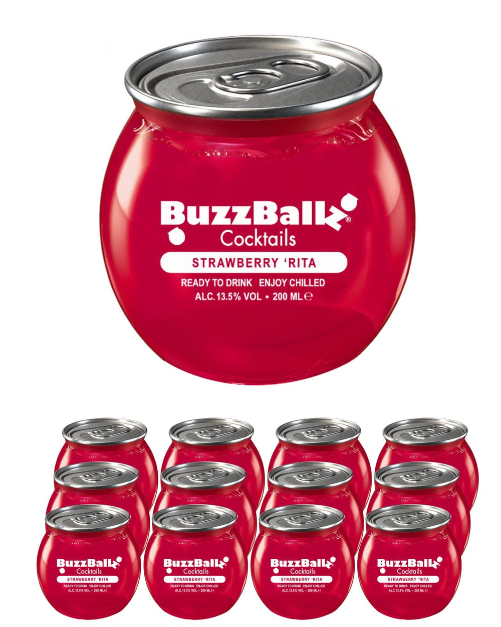 Buzz Ballz Strawberry Rita 12x200ml