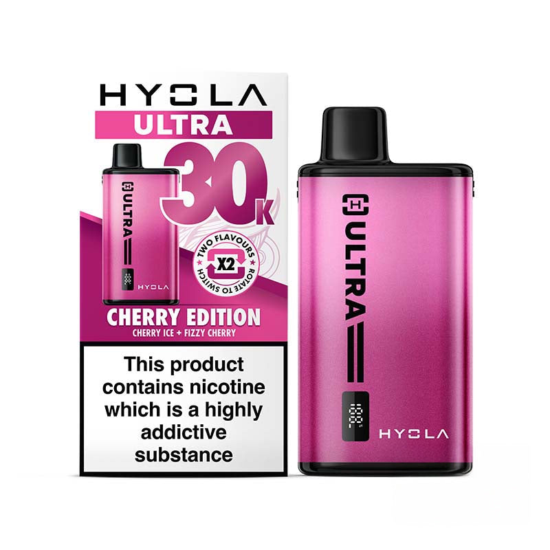 Hyola Ultra 30K Big Puff Vape Kit CherryEdition