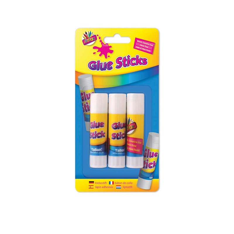 3 x 8 Gram twist action Glue Sticks