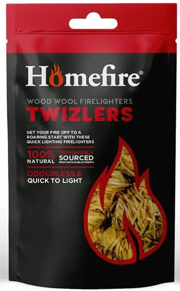 Homefire Twizlers (Wood Wool) Natural Firelighters