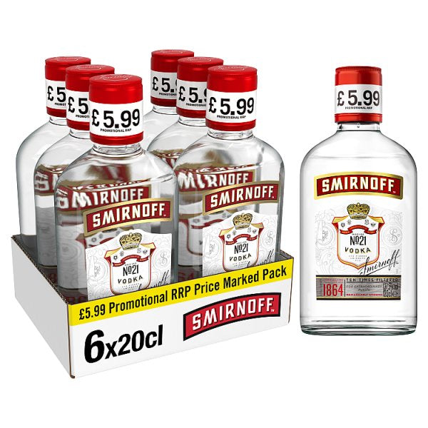 Smirnoff Vodka 6x20cl