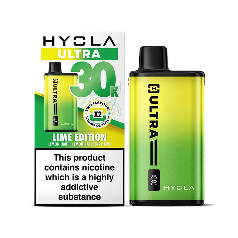 Hyola Ultra 30K Big Puff Vape Kit Lime Edition