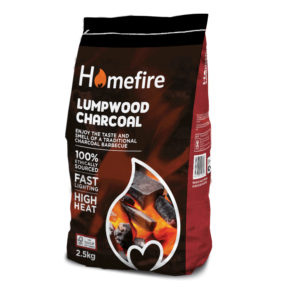 Homefire Instant Light Lumpwood Charcoal - 2.5kg
