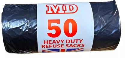 MD 50 Heavy Duty Refuse Sacks Bin Bags