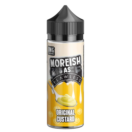 Moreish as Flawless Original Custard 0mg 100ml Shortfill E-Liquid