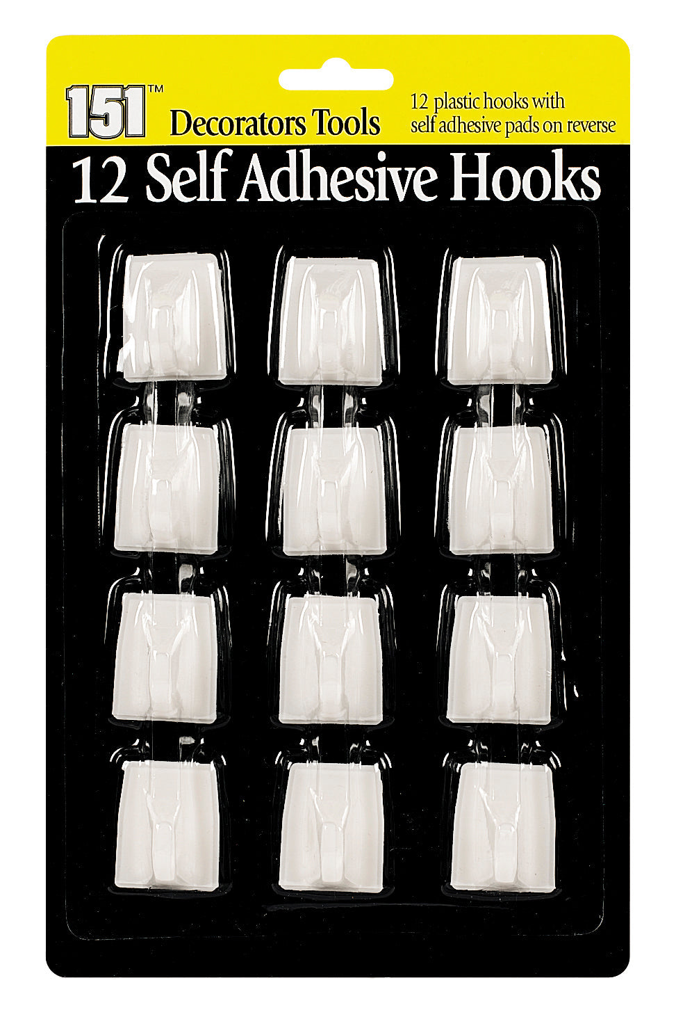 12 Self Adhesive Hooks