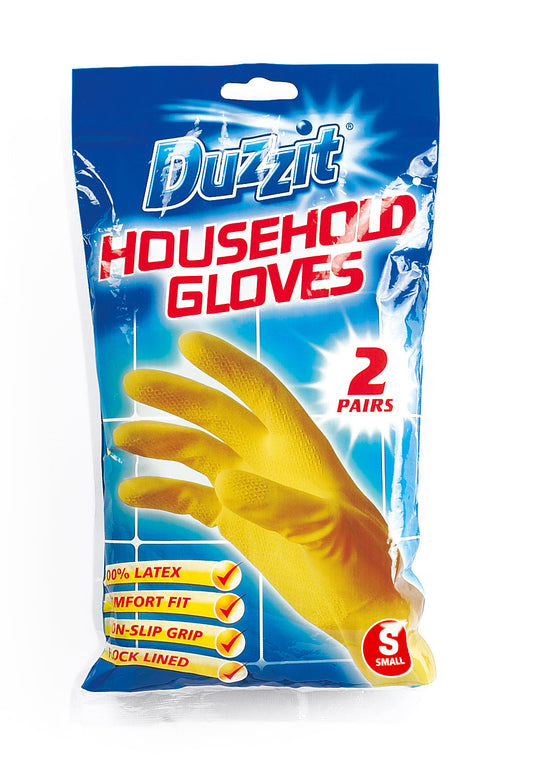 Duzzit Household Gloves 2 Pairs (S)