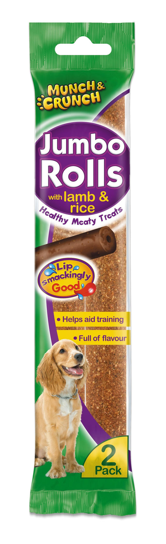 Munch & Crunch Jumbo Rolls with Lamb & Rice 2pk
