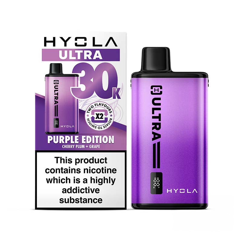 Hyola Ultra 30K Big Puff Vape Kit Purple Edition