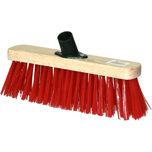 12" Red PVC Broom Head
