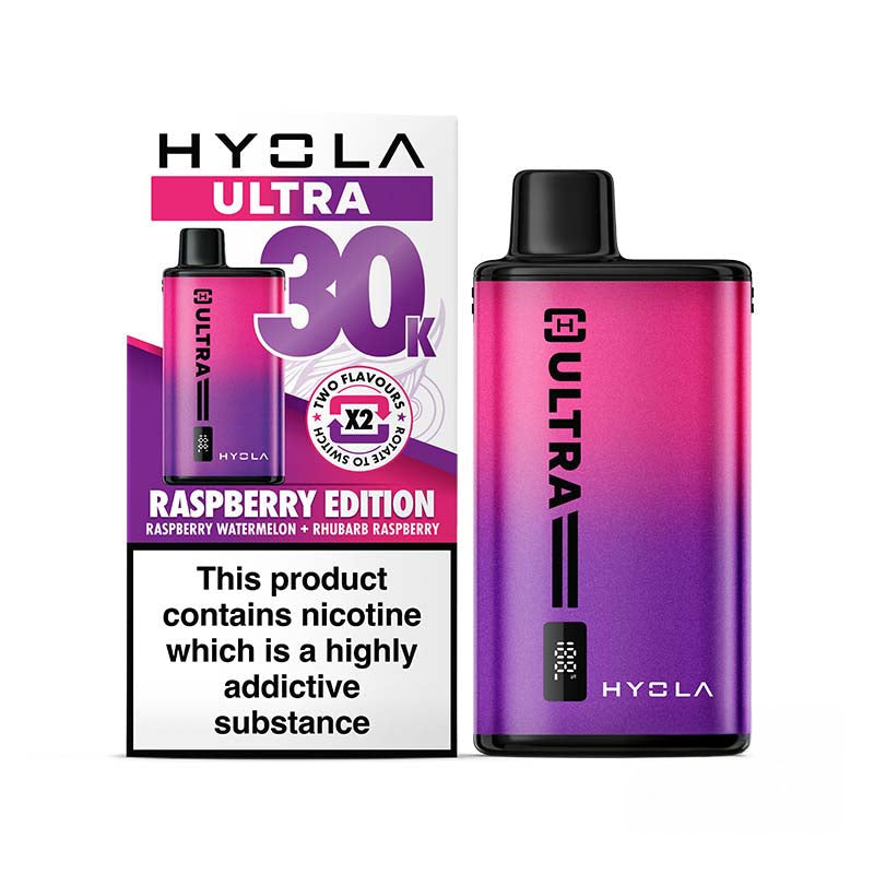 Hyola Ultra 30K Big Puff Vape Kit Raspberry Edition