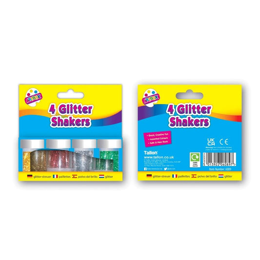 4, 8 Gramm Glitter Shakers
