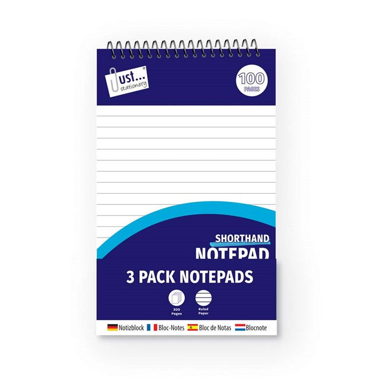3x100 Page Shorthand& Notebooks 50gsm
