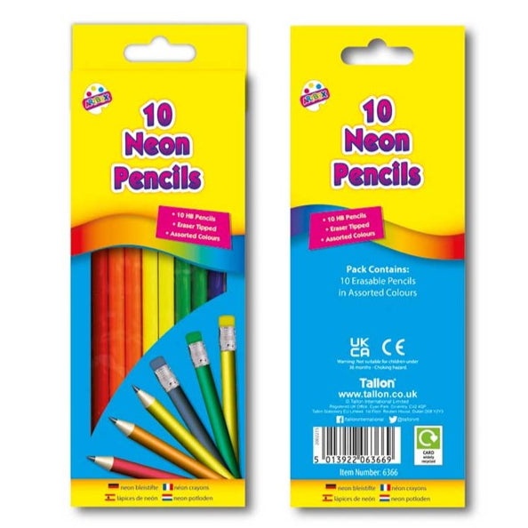 Art Box 10 Neon Pencils
