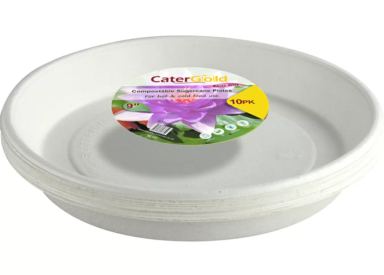 Cater Gold Eco Bio  Plates 9'' 10pk
