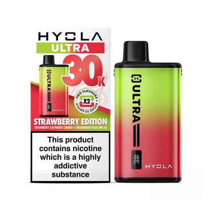 Hyola Ultra 30K Big Puff Vape Kit Strawberry Edition