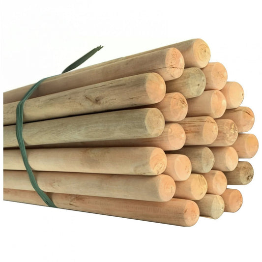 STD Wooden Mop Stick 120 x 2.35cm 25pk