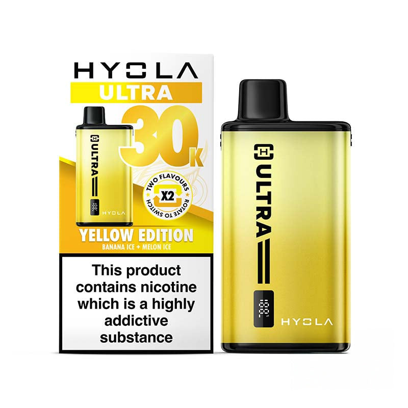 Hyola Ultra 30K Big Puff Vape Kit Yellow Edition