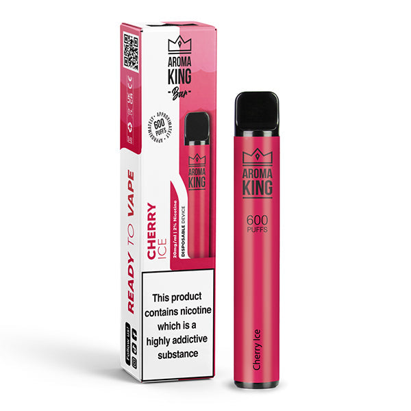 Aroma King Disposable Vape Device - Cherry Ice - 10mg