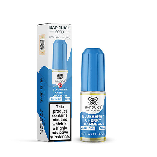 Bar Juice 5000 Blueberry Cherry Cranberry 10ml Nic Salt