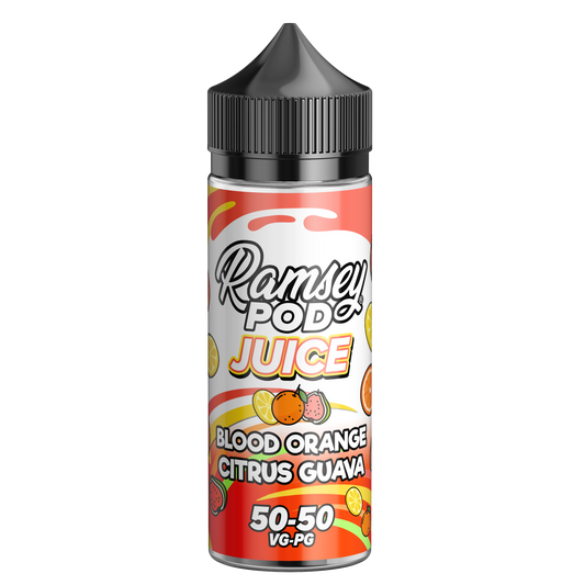 Blood Orange Citrus Guava by Ramsey Pod Juice 100ml Short Fill