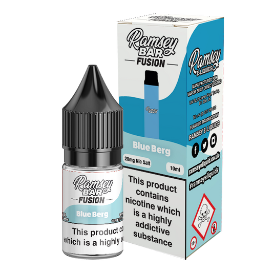 Ramsey Bar Fusion Blue Berg 10ml Nic Salt